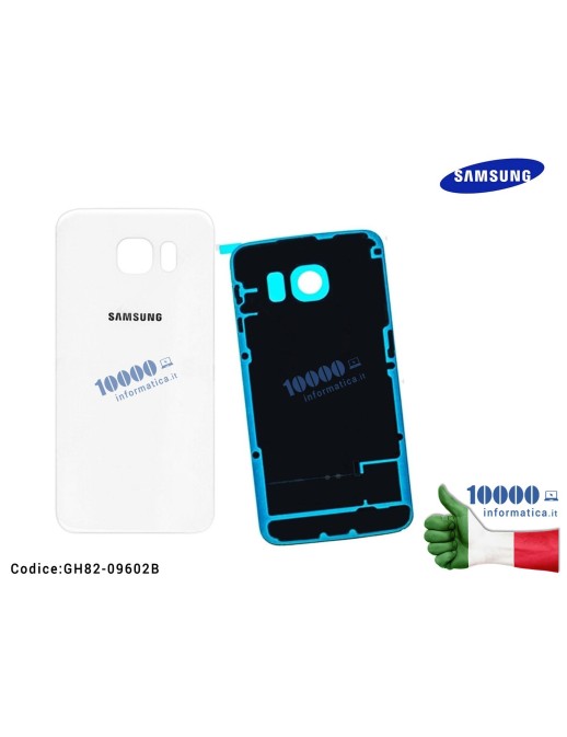 GH82-09602B Cover Posteriore Batteria SAMSUNG Galaxy S6 Edge SM-G925 SM-G925F (BIANCO)