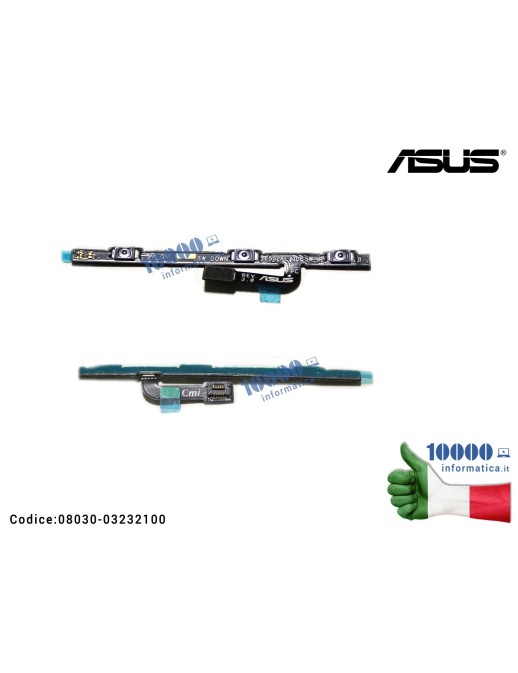 08030-03232100 Tasti Laterali Volume Power on off SIDE KEY ASUS ZenFone 3 ZE552KL (Z012D) (Z012S) ZE520KL (Z017D) 08030-03232100