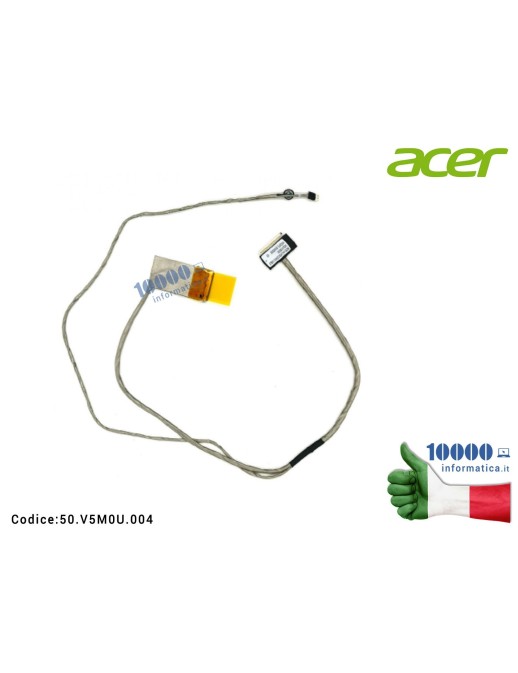 50.V5M0U.004 Cavo Flat LCD ACER Travelmate 5344 5744 5744Z 1422-0135000 BIC50-1A LVDS COMBO CABLE