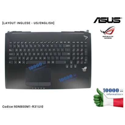 90NB00M1-R31UI0 Tastiera Straniera Completa di Top Case Superiore ASUS ROG G750JX G750JW G750 G750JH G750JM G750JS G750JY G75...