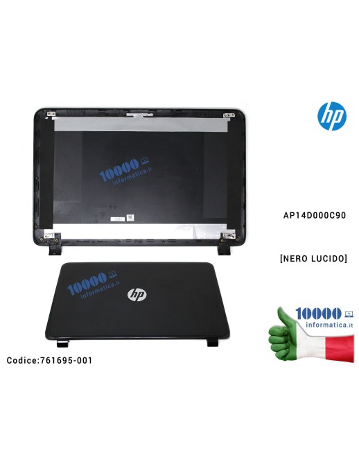 761695-001 Cover LCD HP 15-G 15-R 15T 245 G3 250 G3 255 G3 256 G3 (NERO LUCIDO) AP14D000C90