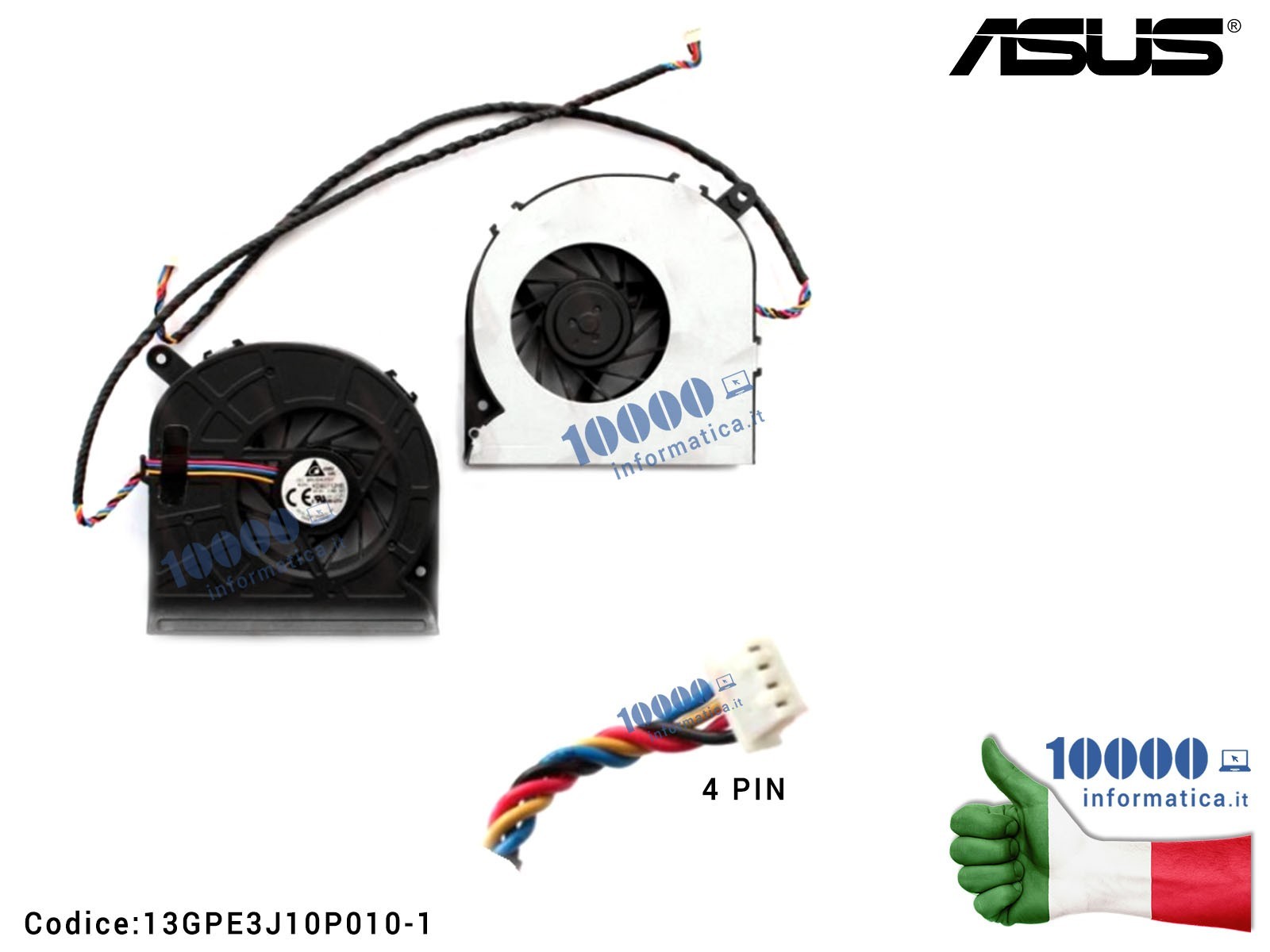 13GPE3J10P010-1 Ventola di Raffreddamento Fan CPU ASUS ET2400 Series 13GPE3J10P010-1 13GPE3J10P010-1 Ventola di Raffreddamento Fan CPU ASUS ET2400 Series 13GPE3J10P010-1