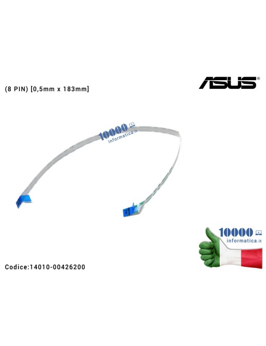 14010-00426200 Cavo Collegamento Touchpad TP FFC (8 PIN) [0,5mm x 183mm] ASUS X540U X541 X541N X541S X541UJ X541UV 14010-0042...
