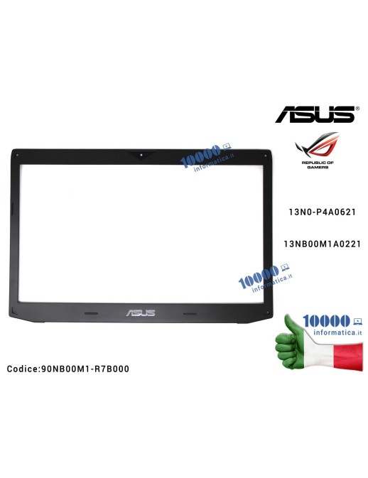 90NB00M1-R7B000 Cornice Display Bezel LCD ASUS ROG G750J G750JH G750JM G750JS G750JW G750JX G750JY G750JZ 13N0-P4A0621 13NB00...