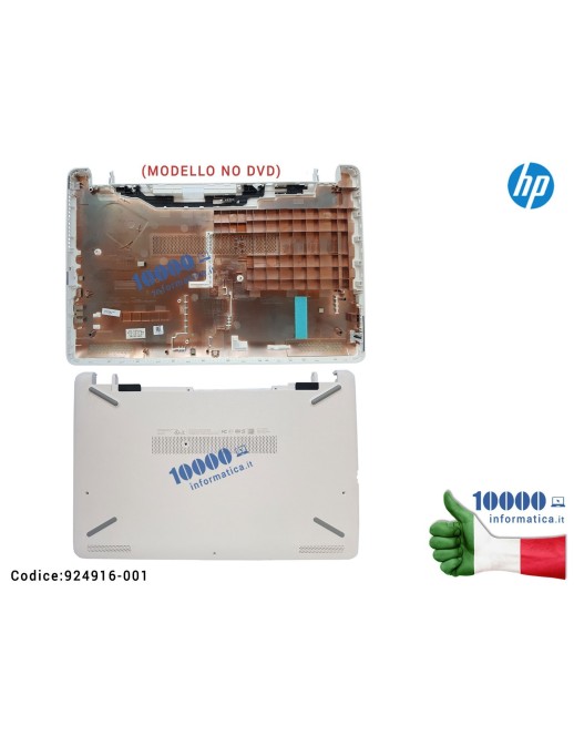 924916-001 Bottom Case Scocca Inferiore [Snow White] HP Pavilion 15-BS 15-BW 250 G6 255 G6 TPN-C129 TPN-C130 (BIANCO) (MODELL...