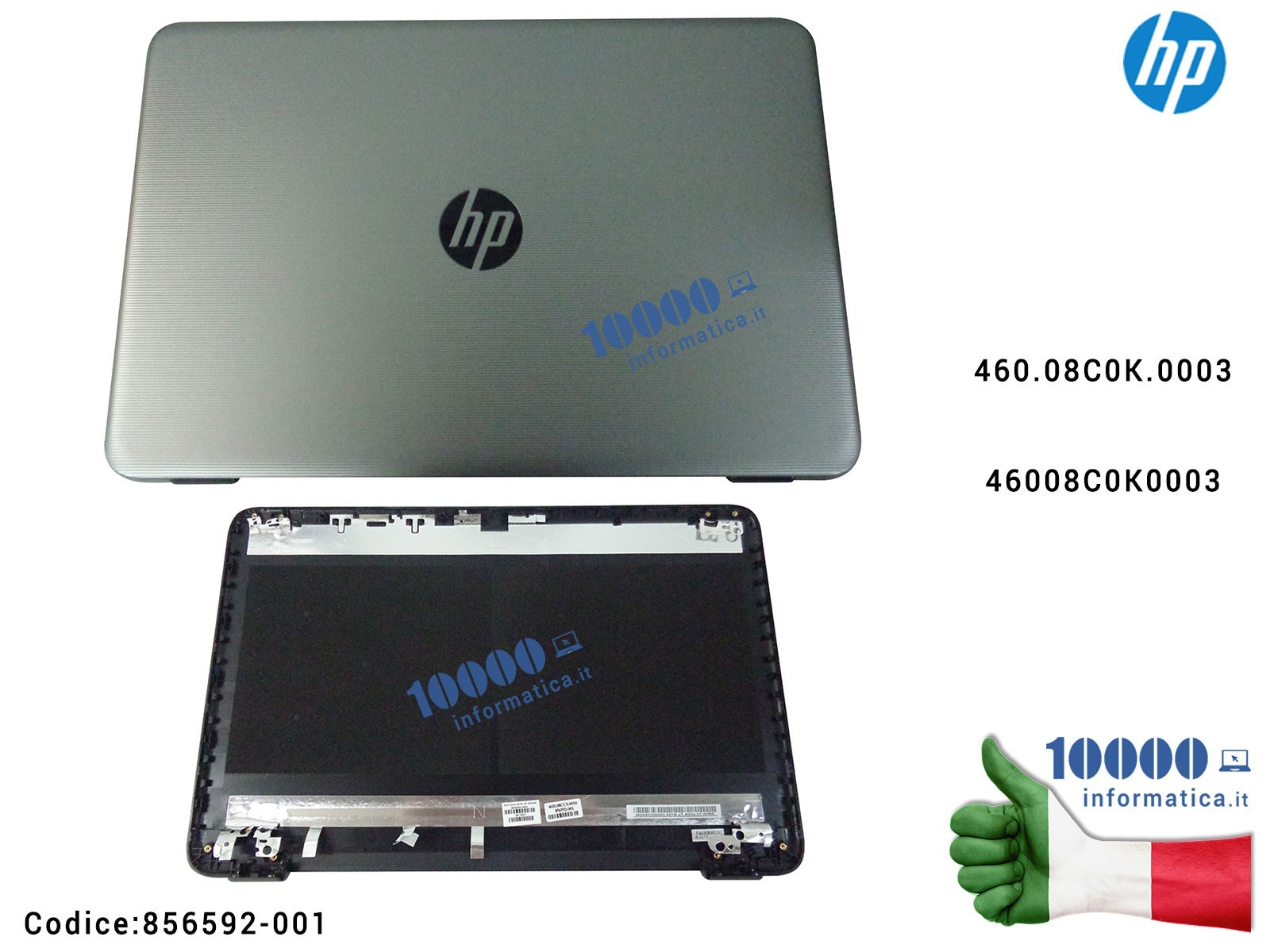 856592-001 Cover LCD HP 17-X 17-Y 270 G5 17-AY 17-BA 17-X005NL (SILVER) 46008C0K0003 460.08C0K.0003 856592-001 Cover LCD HP 17-X 17-Y 270 G5 17-AY 17-BA 17-X005NL (SILVER) 46008C0K0003 460.08C0K.0003