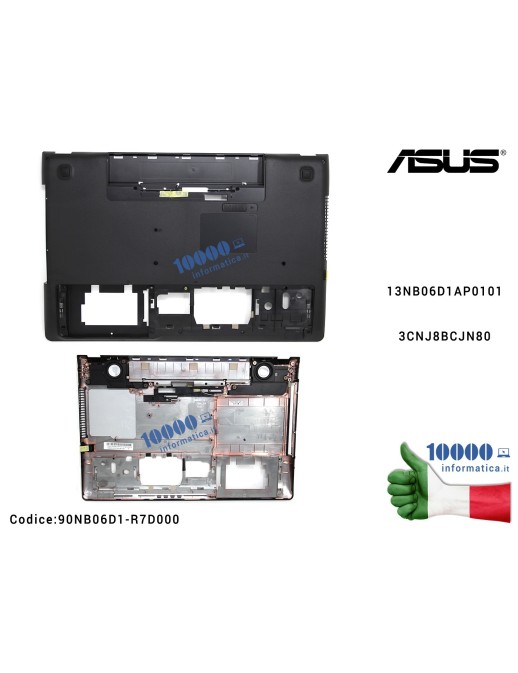90NB06D1-R7D000 Bottom Case Cover Lower Inferiore ASUS N56JK 13NB06D1AP01013CNJ8BCJN80