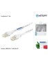 ES84530-7,5M-WHITE Cavo di Rete RJ45 Ethernet Gigabit eSTUFF [Lunghezza 7,5m] UTP CAT 5e 10/100/1000 Mbits Cavo Patch LAN (ma...