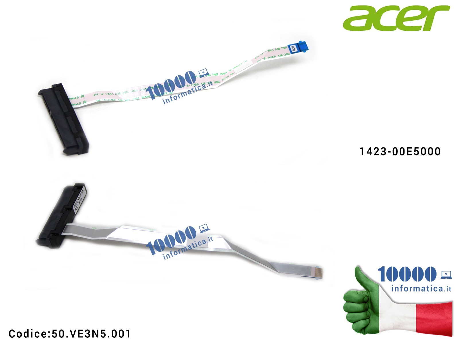 50.VE3N5.001 Cavo Hard Disk HDD ACER TravelMate TMP2510-M P2510-M TMP459-G2-M P459-G2 P459-G2-M TMP459-M 1423-00E5000 50.VE3N... 50.VE3N5.001 Cavo Hard Disk HDD ACER TravelMate TMP2510-M P2510-M TMP459-G2-M P459-G2 P459-G2-M TMP459-M 1423-00E5000 50.VE3N...