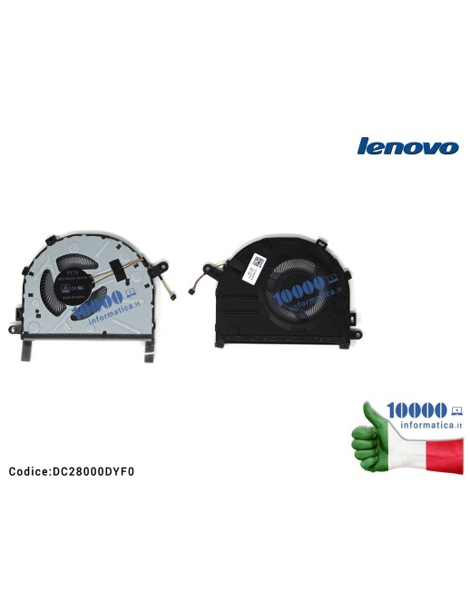 DC28000DYF0 Ventola di Raffreddamento Fan CPU LENOVO IdeaPad 7000-14IKBR 330S-14IKBR 7000-15IKBR 7000-15ARR DC28000DYF0