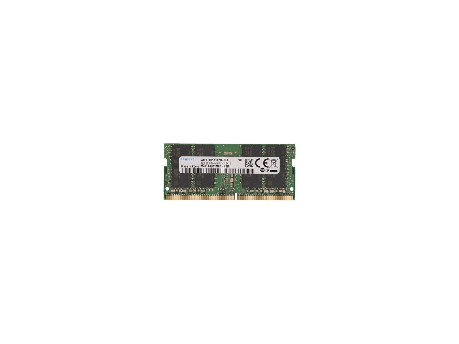2P-6NX83AA 32GB DDR4 2666MHz CL19 SODIMM 2P-6NX83AA 32GB DDR4 2666MHz CL19 SODIMM