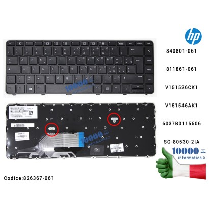 826367-061 Tastiera Italiana HP ProBook 430 G3 440 G3 440 G3 440 G4 830323-061811839-061 906764-061 822338-061 840801-061 V15...