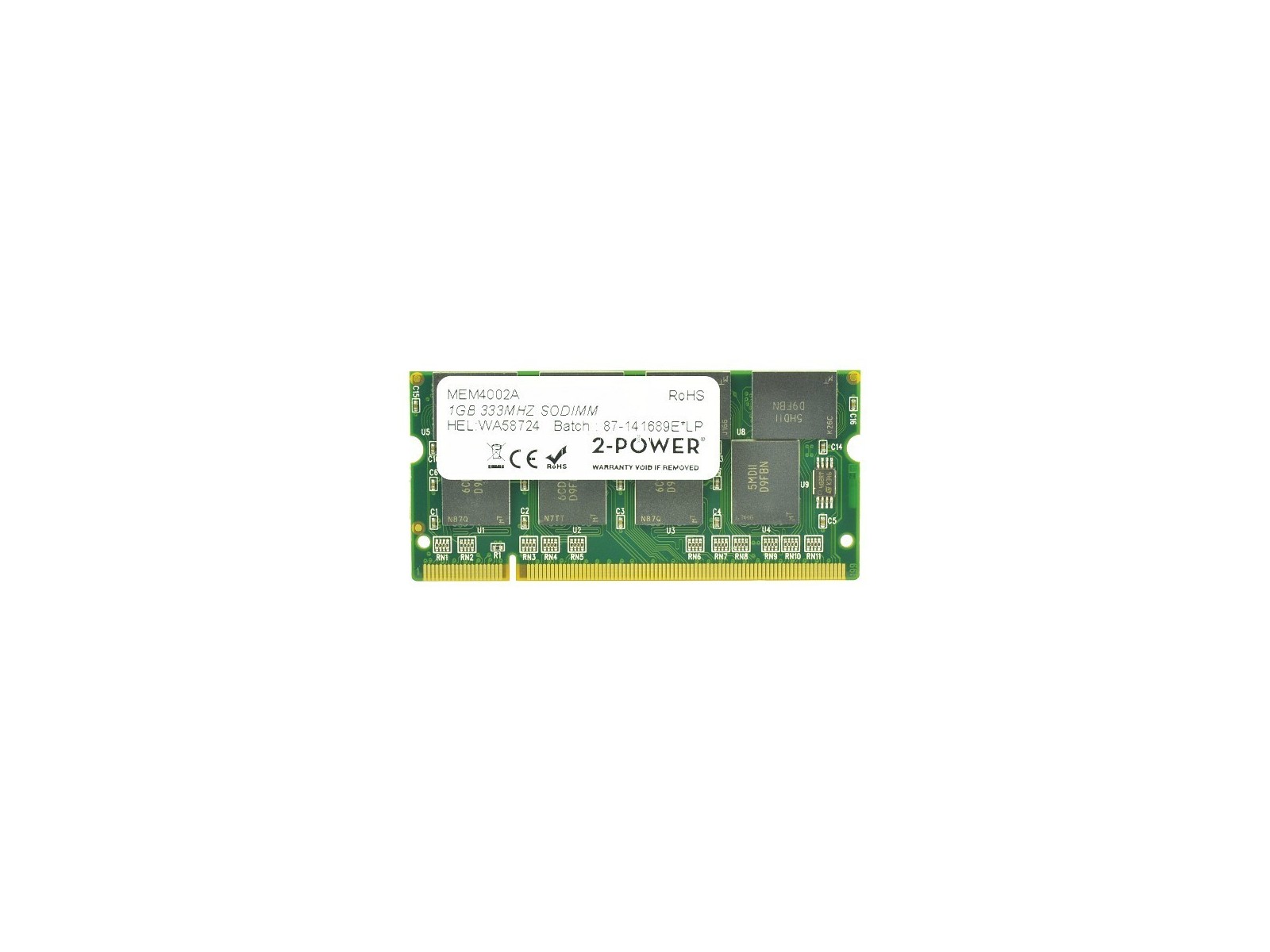 2P-A1164155 1GB PC2700 333MHz SODIMM 2P-A1164155 1GB PC2700 333MHz SODIMM