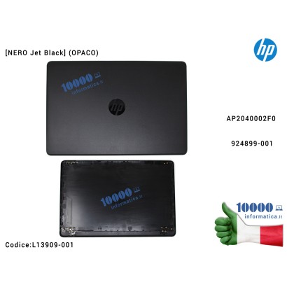 L13909-001 Cover LCD [Jet Black] HP Pavilion 15-BS 15-BW 250 G6 255 G6 TPN-C129 TPN-C130 (NERO) AP2040002F0 924899-001 L13909...