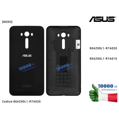 90AZ00L1-R7A020 Cover Batteria Posteriore [NERO] ASUS ZenFone 2 Laser ZE550KL (Z00LD) 90AZ00L1-R7A010