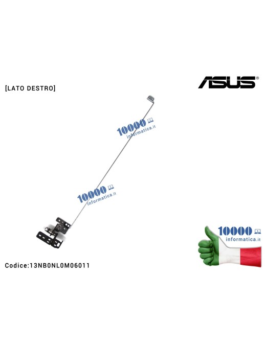 13NB0NL0M06011 Cerniera Hinge [DX] ASUS VivoBook 15 X571 X571G X571GT X571GD RX571G RX571GT [LATO DESTRO] 13NB0NL0M06011