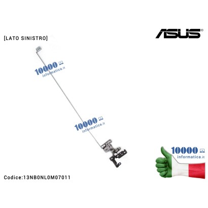 13NB0NL0M07011 Cerniera Hinge [SX] ASUS VivoBook 15 X571 X571G X571GT X571GD RX571G RX571GT [LATO SINISTRO] 13NB0NL0M07011