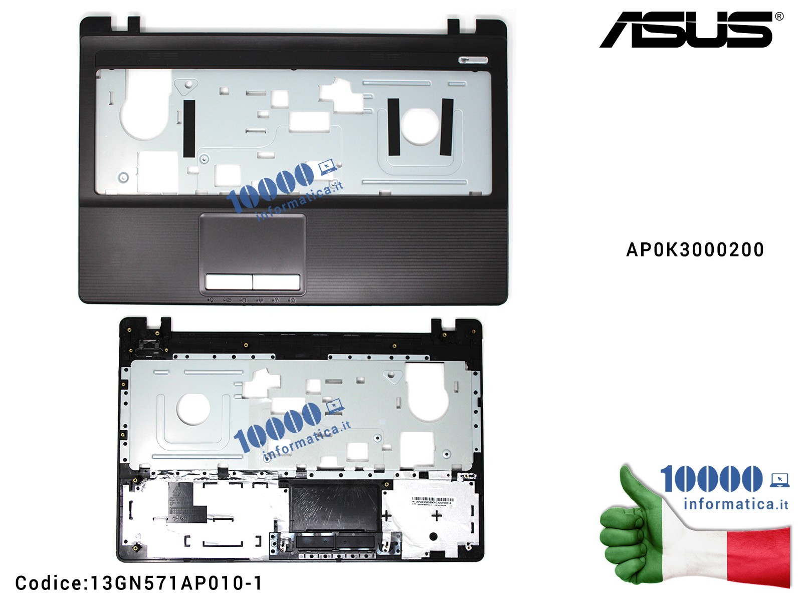 13GN571AP010-1 Top Case Superiore Palmrest Upper ASUS K53 K53T K53U A53 X53U X53B K53B K53BY A53U X53Z AP0K3000200 13GN571AP010-1 Top Case Superiore Palmrest Upper ASUS K53 K53T K53U A53 X53U X53B K53B K53BY A53U X53Z AP0K3000200