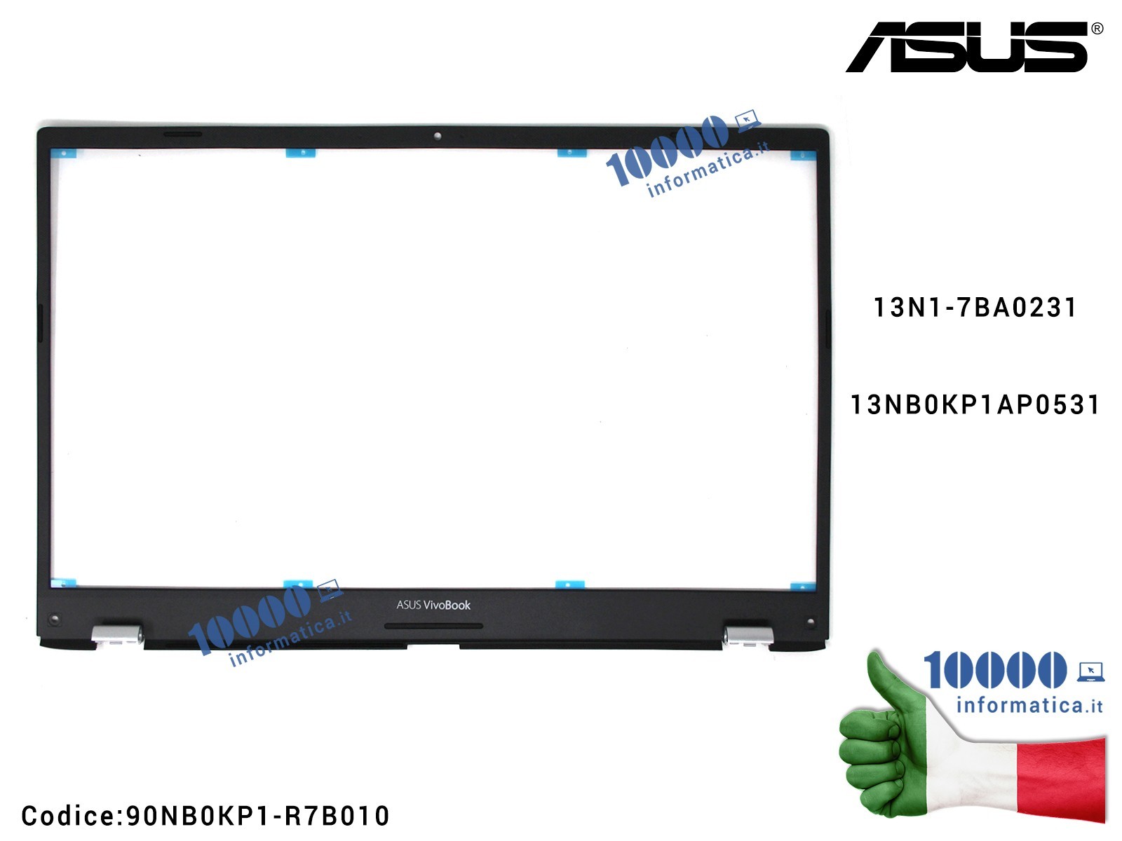 90NB0KP1-R7B010 Cornice Display Bezel LCD ASUS VivoBook 14 F412D F412F F412U S412F S412U X412F X412U X412UA X412FJ 13N1-7BA02... 90NB0KP1-R7B010 Cornice Display Bezel LCD ASUS VivoBook 14 F412D F412F F412U S412F S412U X412F X412U X412UA X412FJ 13N1-7BA02...