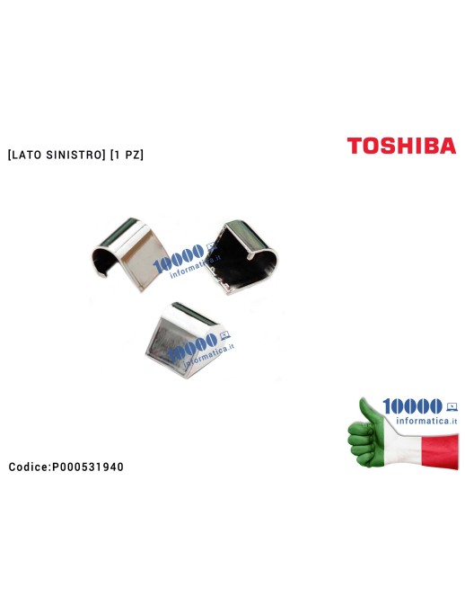 P000531940 Copri Cerniera Cover Hinge [SX] TOSHIBA Portégé R700 R830 Satellite R630 R830 [LATO SINISTRO] Hinge Cap Left