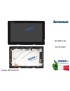 5D10L60473 Display LCD con Vetro Touch Screen e cornice Frame LENOVO Miix 310 Miix 310-10ICR (80SG) 10,1'' 5D10M61142 5D10L64821
