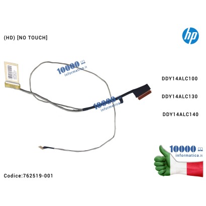 762519-001 Cavo Flat LCD HP (HD) [NO TOUCH] Pavilion 15-P Envy 15-K DDY14ALC100 DDY14ALC130 DDY14ALC140