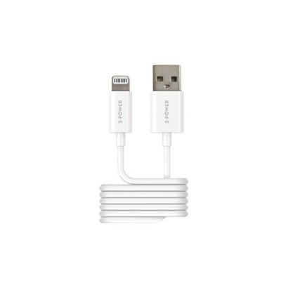 2PUC1M02W 2-Power 1M USB-A to Lightning USB Cavo Various USB Applications