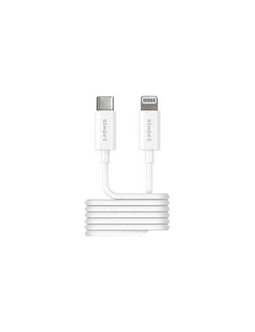 2PUC1M03W 2-Power 1M USB-C to Lightning USB Cavo Various USB Applications