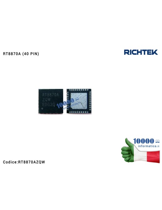 RT8870AZQW IC Chip RICHTEK RT8870AZ RT8870AZQ RT887OA RT8870A ZQW RT 8870 AZQW QFN40 QFN-40 Dual Channel PWM Controller