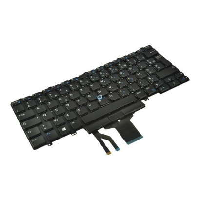 KB-W93F7 Tastiera Retroilluminata Backlit Keyboard w/Dualpoint (French) Dell Latitude E7450