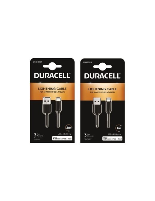 BUN0136A 2m + Free 1m Lightning Cavos - Nera