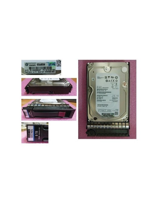 858650-001 SPS-DR HD 8TB 12G 7.2K LFF SAS 512e MDL