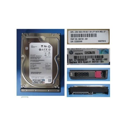 862132-001 SPS-DRV HDD 2TB 6G 7.2K LFF SATA MDL LP