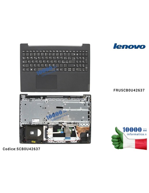5CB0U42637 Tastiera Italiana Completa di Top Case Superiore LENOVO IdeaPad V155-15API (81V5) FRU5CB0U42637