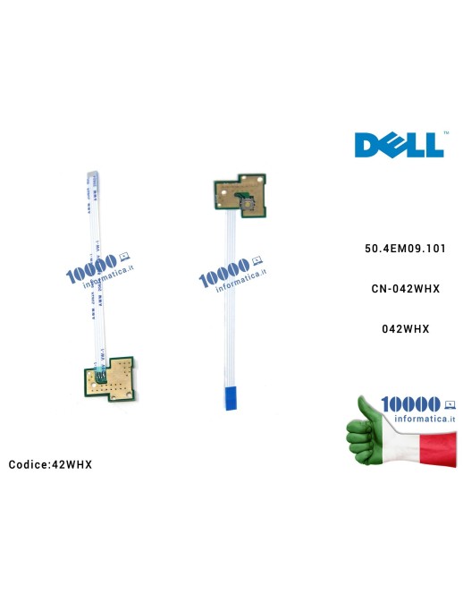 42WHX Pulsante Accensione Power Board per DELL Inspiron N5030 N4020 N5020 M5030 M5020 P07F 50.4EM09.101 CN-042WHX 042WHX