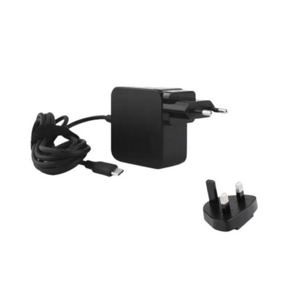 MBXUSBC-AC0002 CoreParts USB-C Alimentatore Power Adapter 65W GaN 5V2.4A-20V3.2A USB PD Plug:USB-C EU & UK Wall - 5V 2.4A 5.2V 3
