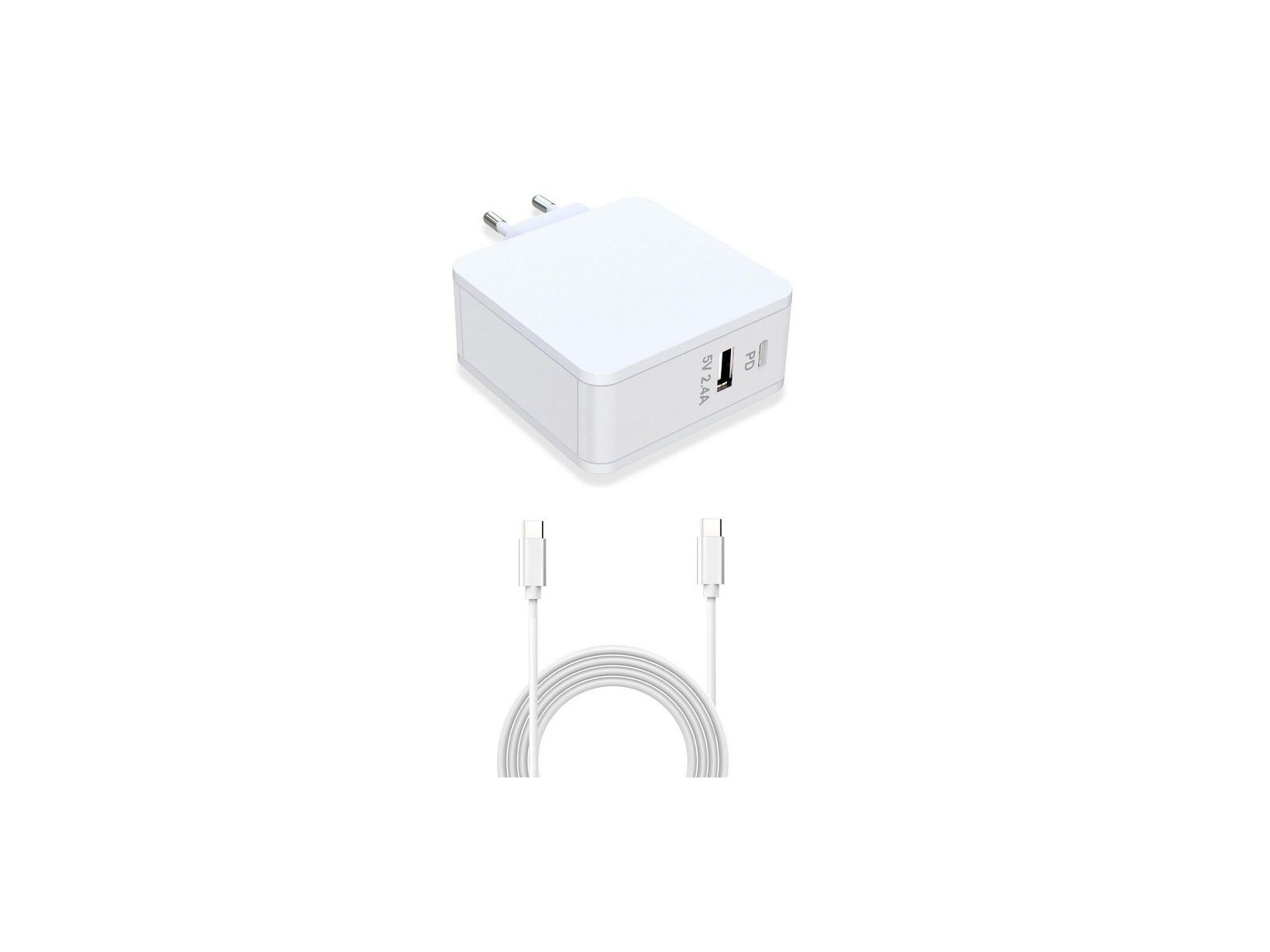 MBXUSBC-AC0014 CoreParts USB-C Alimentatore Power Adapter White 45W 20V2.25A (USB-C) USB PD 5V 2.4A (USB) with 1meter USB-C to U MBXUSBC-AC0014 CoreParts USB-C Alimentatore Power Adapter White 45W 20V2.25A (USB-C) USB PD 5V 2.4A (USB) with 1meter USB-C to U