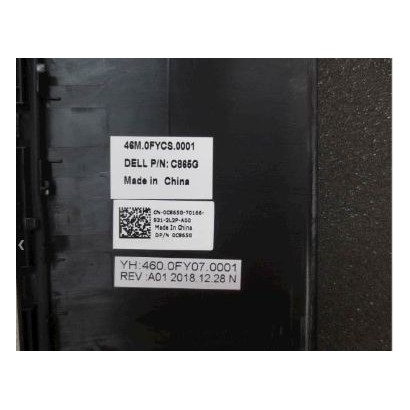 C865G Dell Non-Touch LCD back case assembly for Dell Latitude 3500 includes WLAN antenna and bracket dimensions 29.8 cm depth. 0