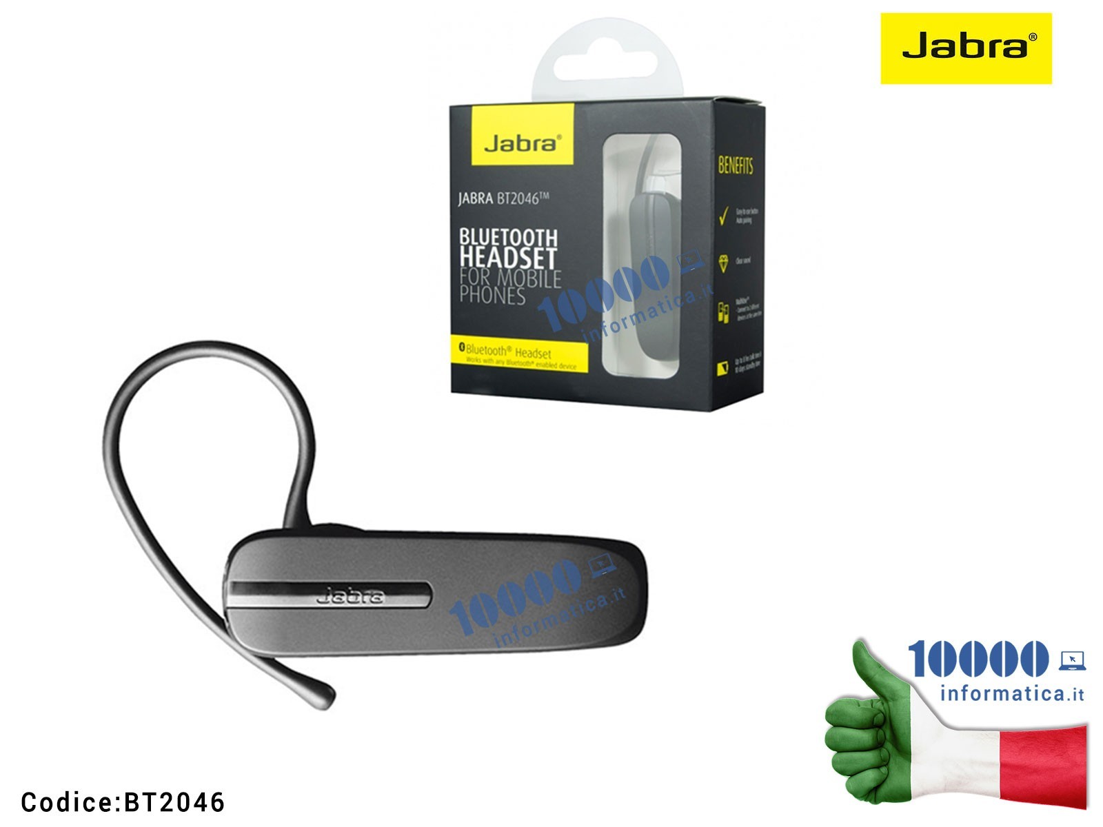 BT2046 Auricolare Bluetooth Stereo JABRA BT2046 Multipoint BT2046 Auricolare Bluetooth Stereo JABRA BT2046 Multipoint