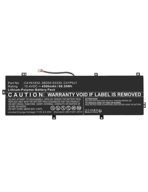MBXAS-BA0339 CoreParts Batteria for Asus Notebook 69.30Wh Li-Polymer 15.4V 4500mAh Black for P3540FB Pro P3540FA PRO P3540FB PX5