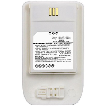 MBXCP-BA255 CoreParts Batteria for Mitel Ascom Cordless Phone 2.96Wh Li-ion 3.7V 800mAh White for 5614 D63 DECT 3735 DH7 NOT FOR