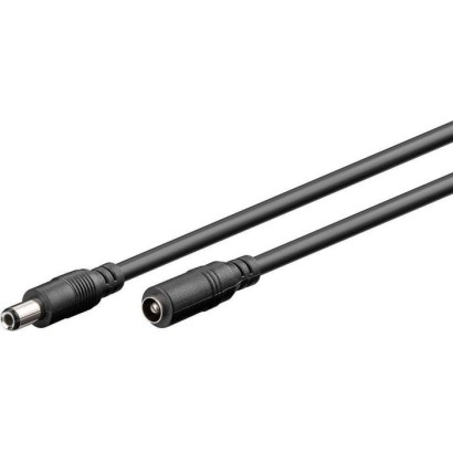 MC-DC5525-3 MicroConnect 2.5 mm DC extension cable Black 3 meter