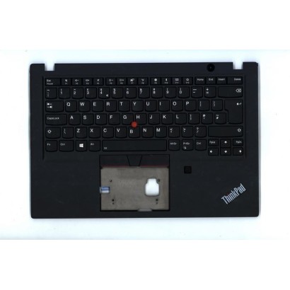 FRU02HM307 Lenovo FRU C-Cover ASM UK English Backlit KBD (Liteon) and FPR Black