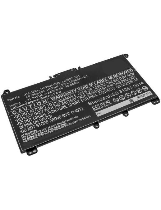 MBXHP-BA0282 CoreParts Laptop Batteria for HP 38.56Wh Li-Polymer 11.34V 3400mAh for HP Pavilion 15 15-EG0000,Pavilion 15 EG0073C