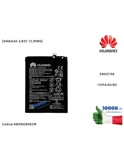HB396285ECW Batteria 24022756 HUAWEI P20 (EML-L09) (EML-L09C) (EML-L29) (EML-L29C) Honor 10 (COL-L29) (COL-L29A) (COL-L29D) [...