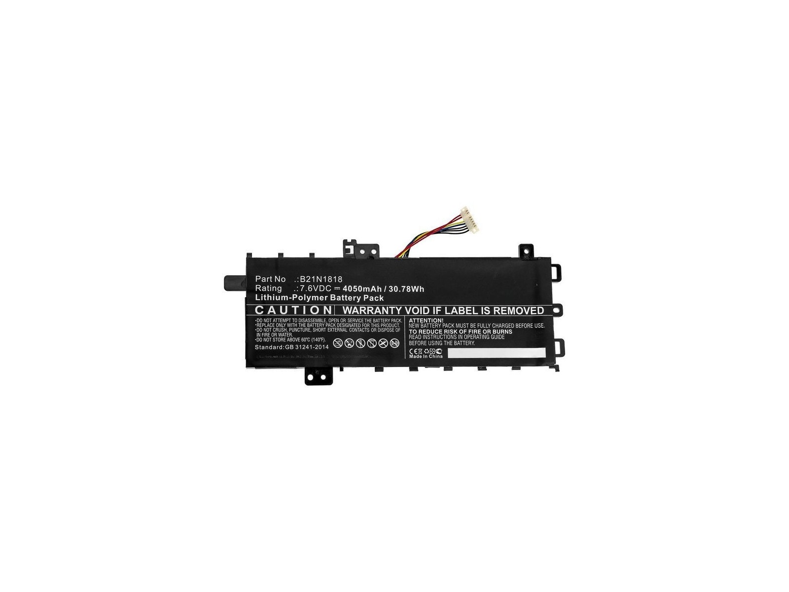 MBXAS-BA0286 CoreParts Laptop Batteria for Asus 31,54Wh Li-Polymer 7,6V 4150mAh for Asus ASUS X712FA-GC102T R564DK V5000FA AUX51 MBXAS-BA0286 CoreParts Laptop Batteria for Asus 31,54Wh Li-Polymer 7,6V 4150mAh for Asus ASUS X712FA-GC102T R564DK V5000FA AUX51