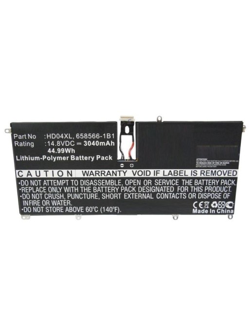MBXHP-BA0151 CoreParts Laptop Batteria for HP 45Wh Li-Pol 14.8V 3040mAh Black Envy 6-1000 Envy Spectre TU XT 13-2000eg Envy Spec