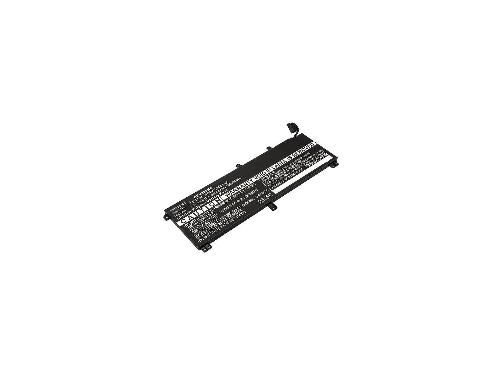 MBXDE-BA0120 CoreParts Laptop Batteria for Dell 60Wh Li-Pol 11.1V 5400mAh Black Precision M3800 XPS 15 9530 07D1WJ 245RR 7D1WJ H MBXDE-BA0120 CoreParts Laptop Batteria for Dell 60Wh Li-Pol 11.1V 5400mAh Black Precision M3800 XPS 15 9530 07D1WJ 245RR 7D1WJ H