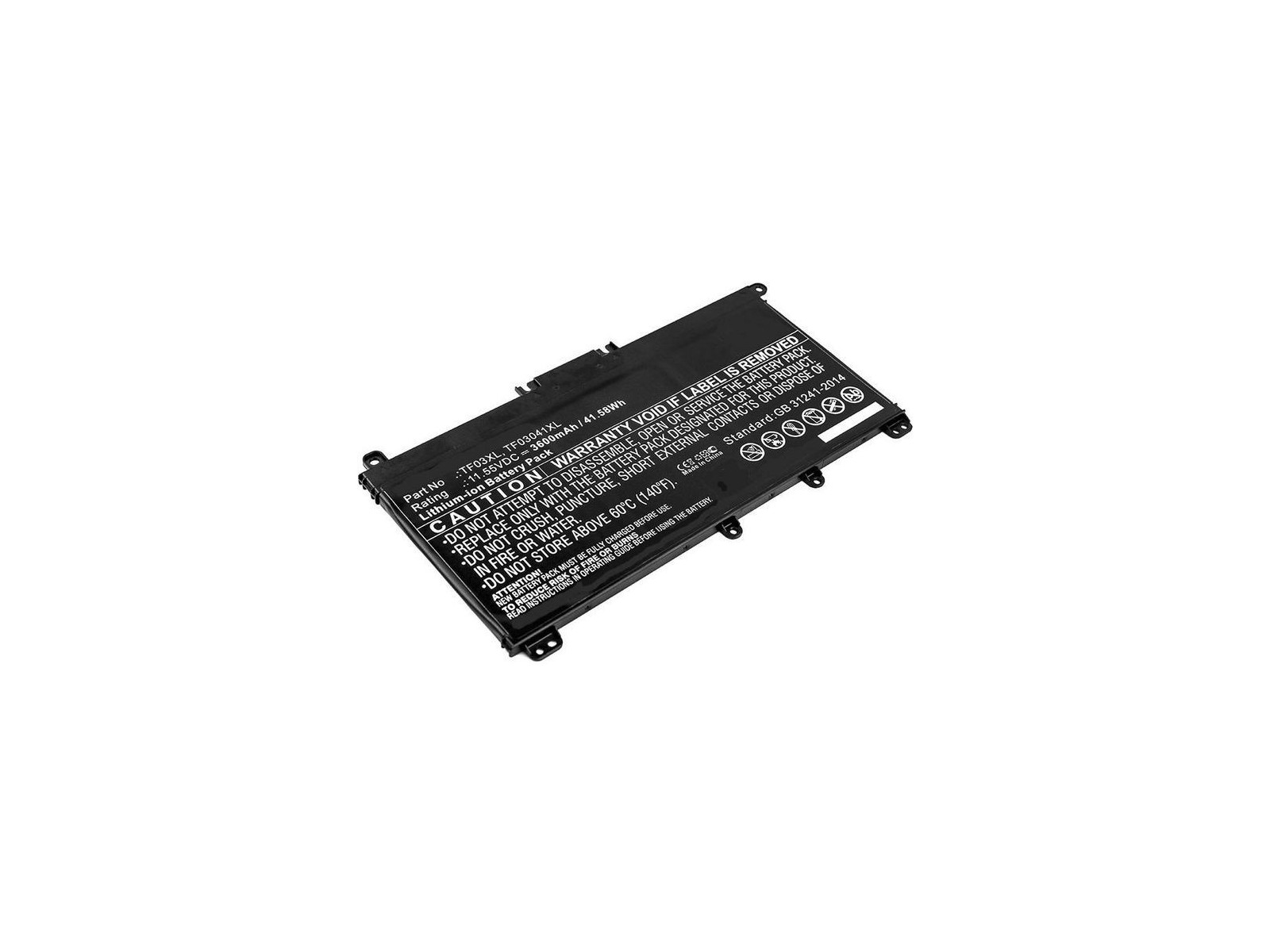 MBXHP-BA0089 CoreParts Laptop Batteria for HP 39Wh Li-ion 11.55V 3400mAh Black 920070-855 for Pavilion 14-BF Pavilion 14-BF040WM MBXHP-BA0089 CoreParts Laptop Batteria for HP 39Wh Li-ion 11.55V 3400mAh Black 920070-855 for Pavilion 14-BF Pavilion 14-BF040WM