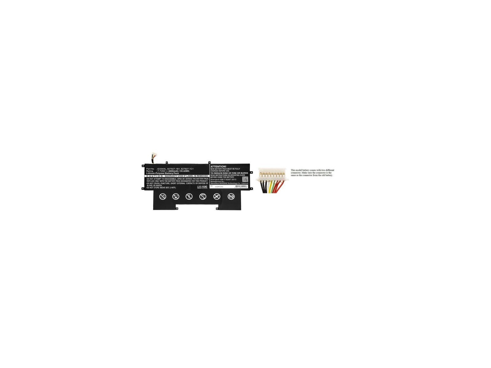 MBXHP-BA0271 CoreParts Laptop Batteria for HP 35Wh Li-Pol 7.7V 4600mAh Black EliteBook Folio G1 EliteBook Folio G1 Subnotebook 8 MBXHP-BA0271 CoreParts Laptop Batteria for HP 35Wh Li-Pol 7.7V 4600mAh Black EliteBook Folio G1 EliteBook Folio G1 Subnotebook 8
